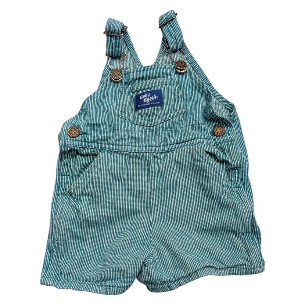 90s Youth Baby B'gosh Striped Overall Shorts